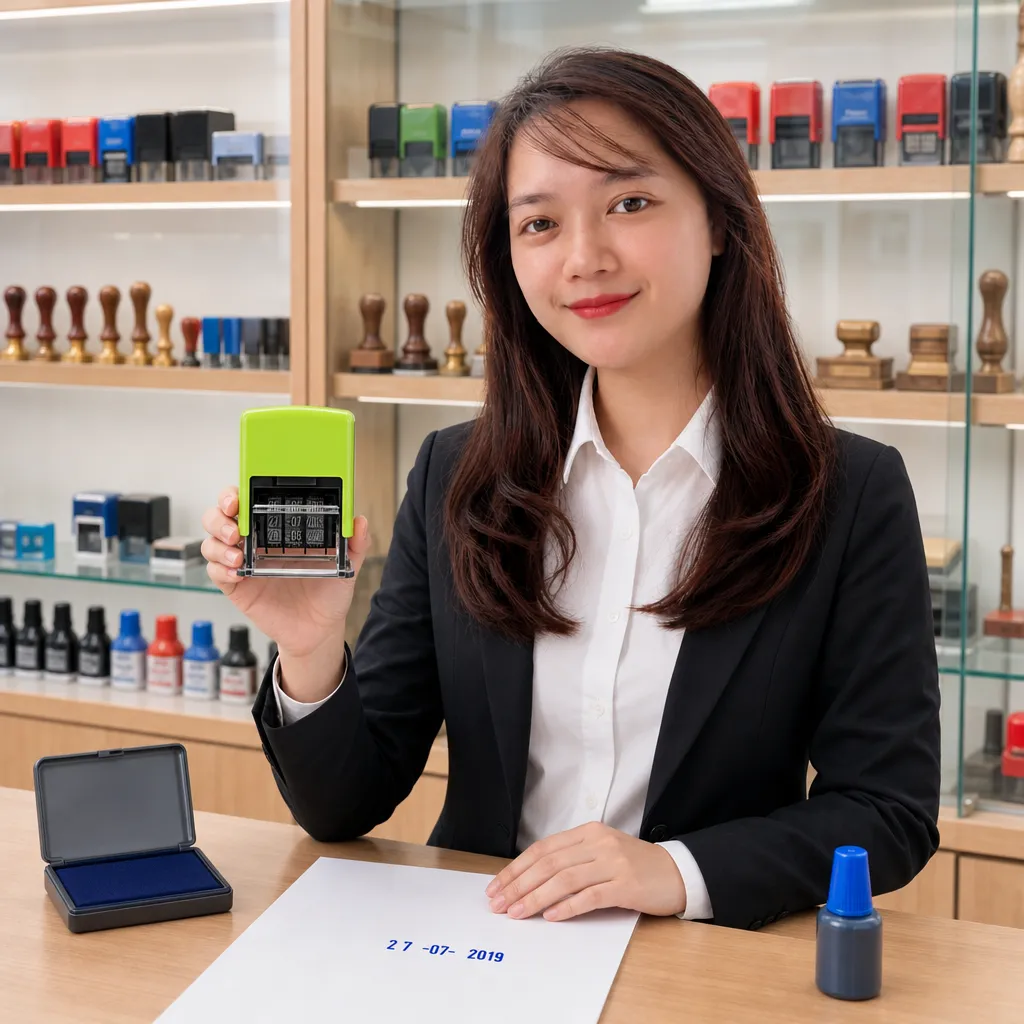Dấu tự động và dấu liền mực ngày tháng năm khác nhau thế nào – loại nào phù hợp để đóng NSX và HSD?