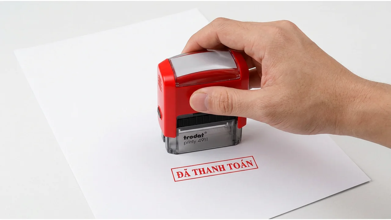 Nên chọn dấu tự động hay dấu liền mực để đóng hóa đơn hằng ngày?