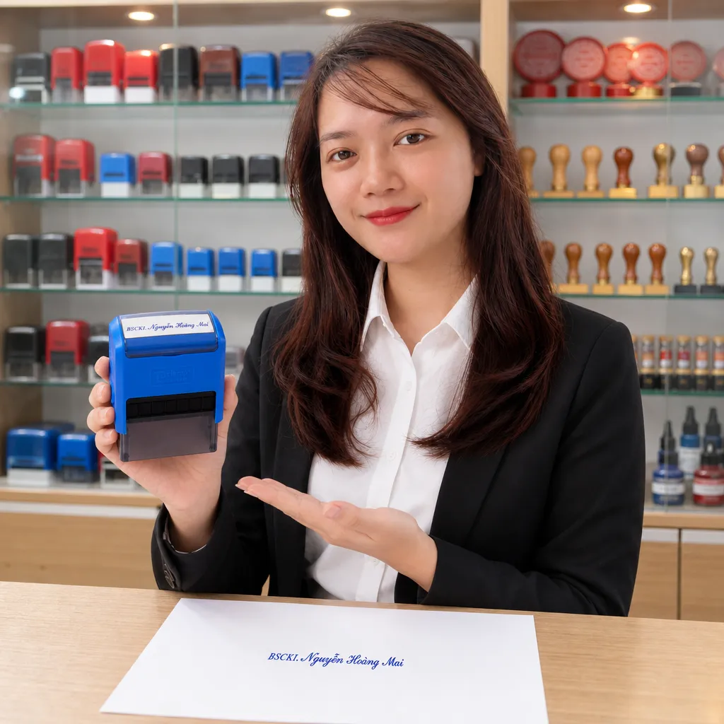 Dấu tự động và dấu liền mực khác nhau thế nào khi dùng hằng ngày tại phòng khám?