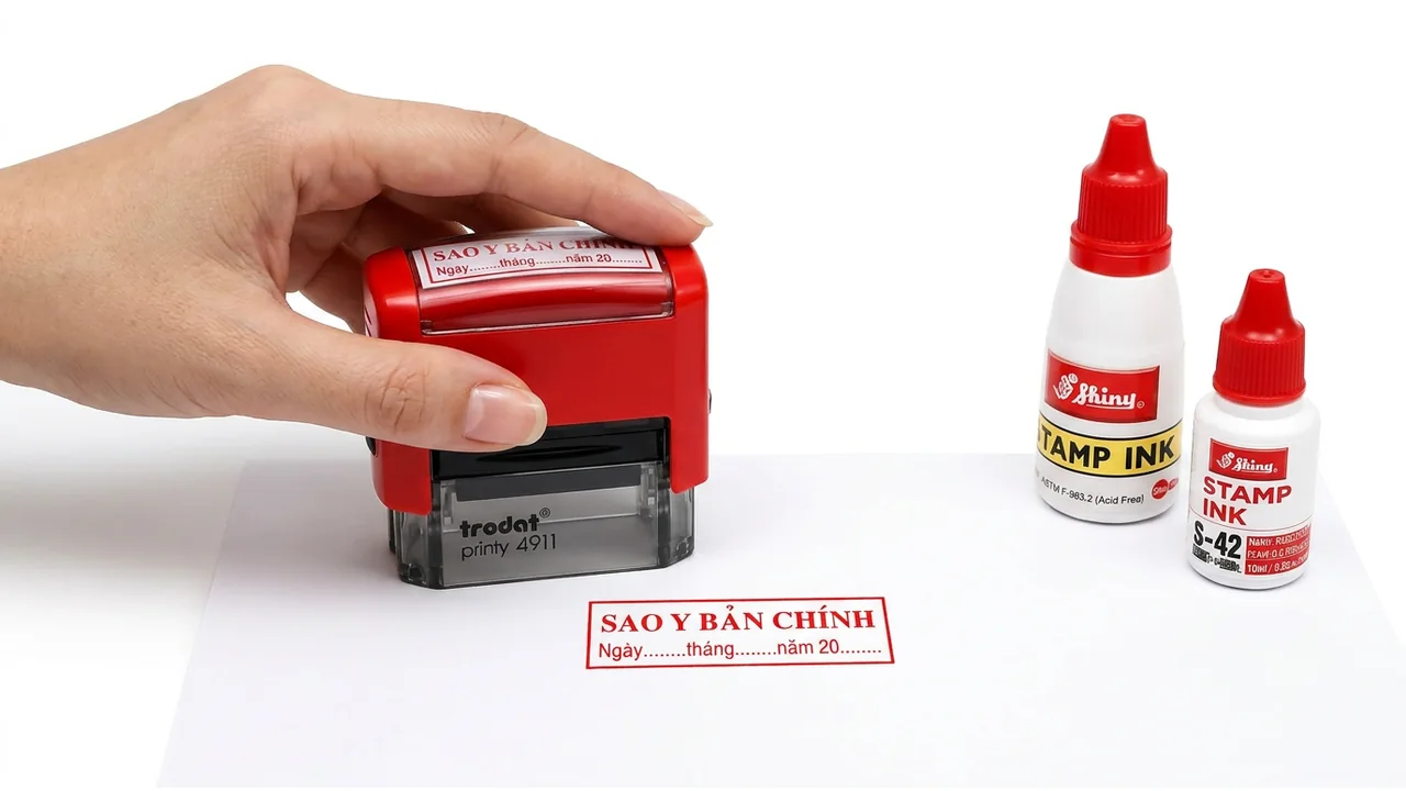Khắc dấu sao y bản chính
