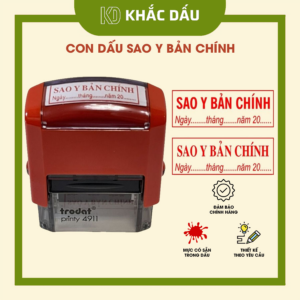 Khắc dấu sao y bản chính