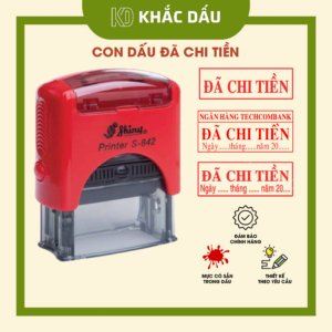 Khắc dấu đã chi tiền