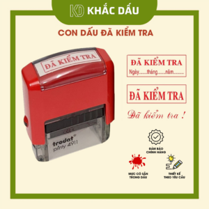 Khắc dấu đã kiểm tra