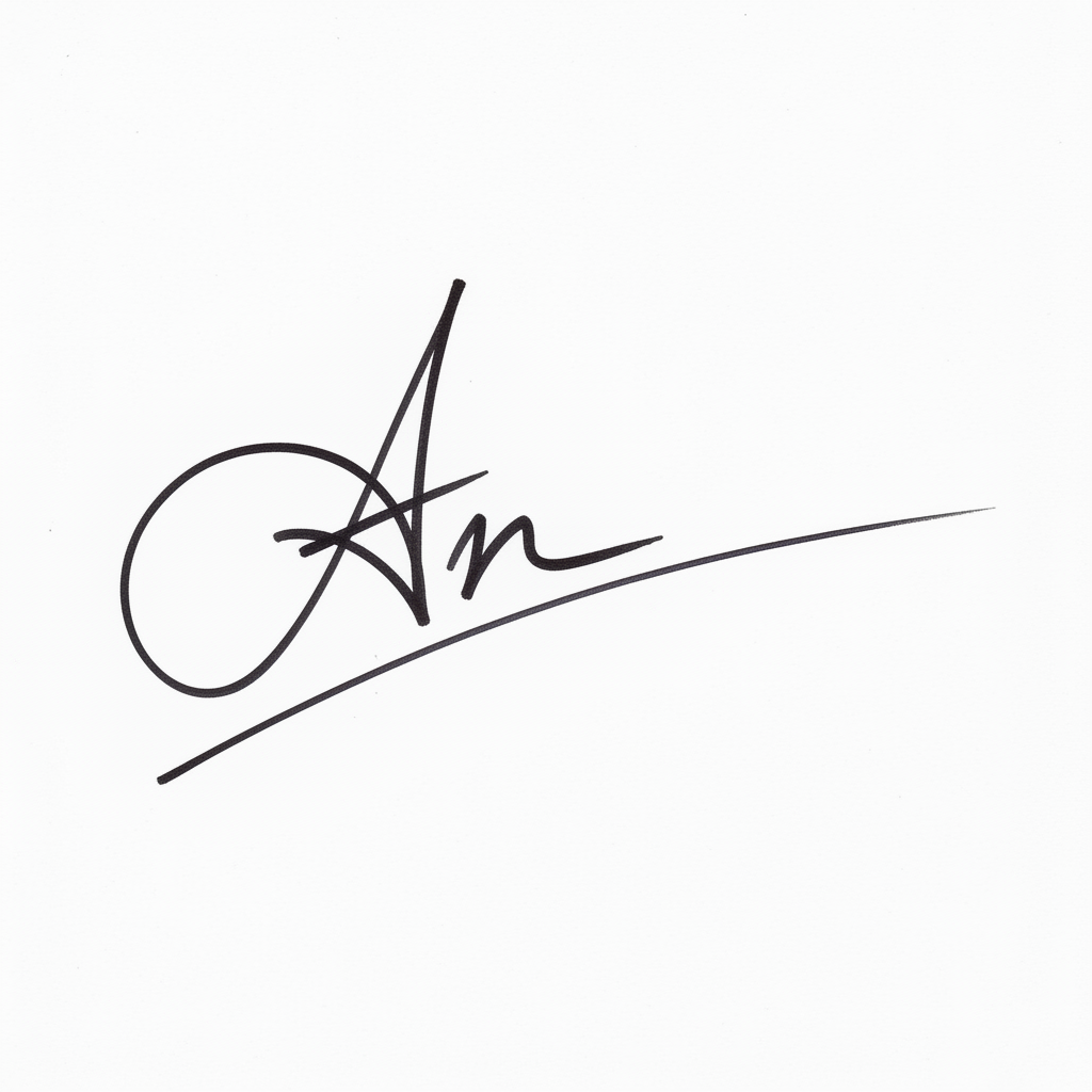 Mẫu chữ ký tên An số 10