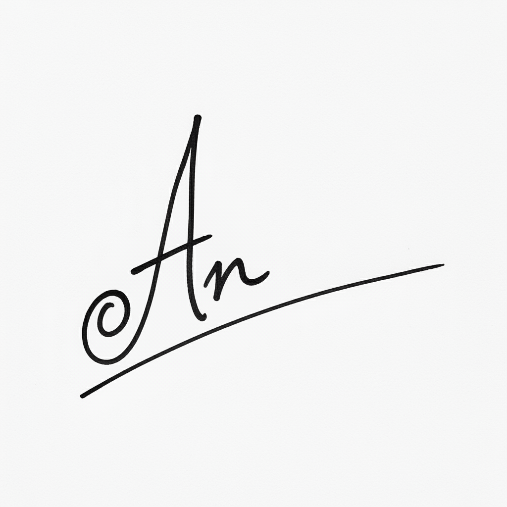 Mẫu chữ ký tên An số 2