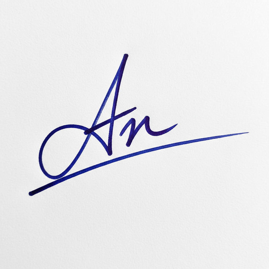Mẫu chữ ký tên An số 3