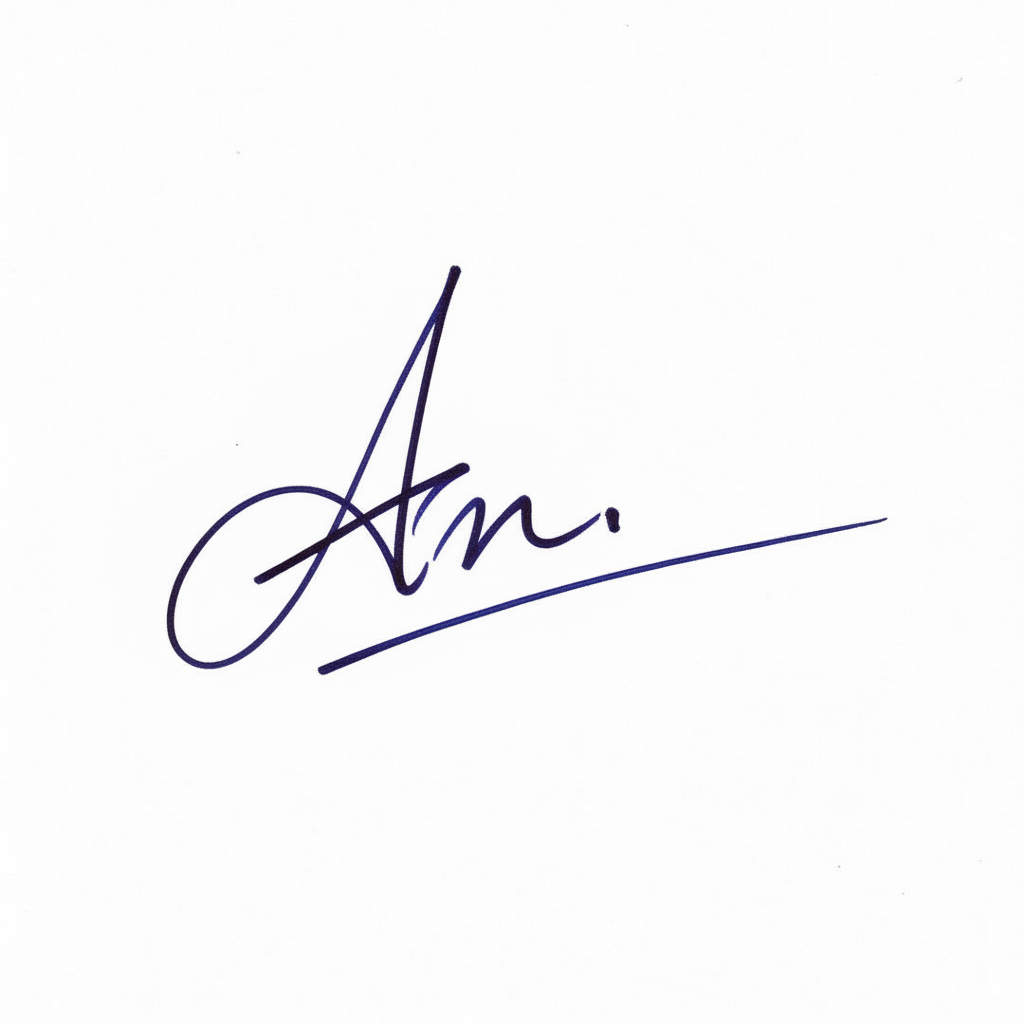 Mẫu chữ ký tên An số 4