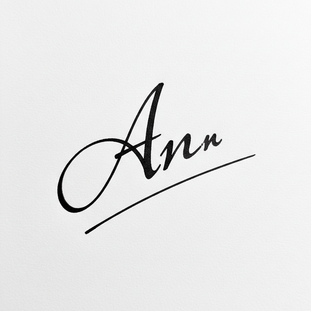 Mẫu chữ ký tên An số 5