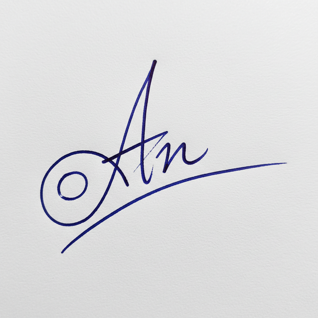 Mẫu chữ ký tên An số 6