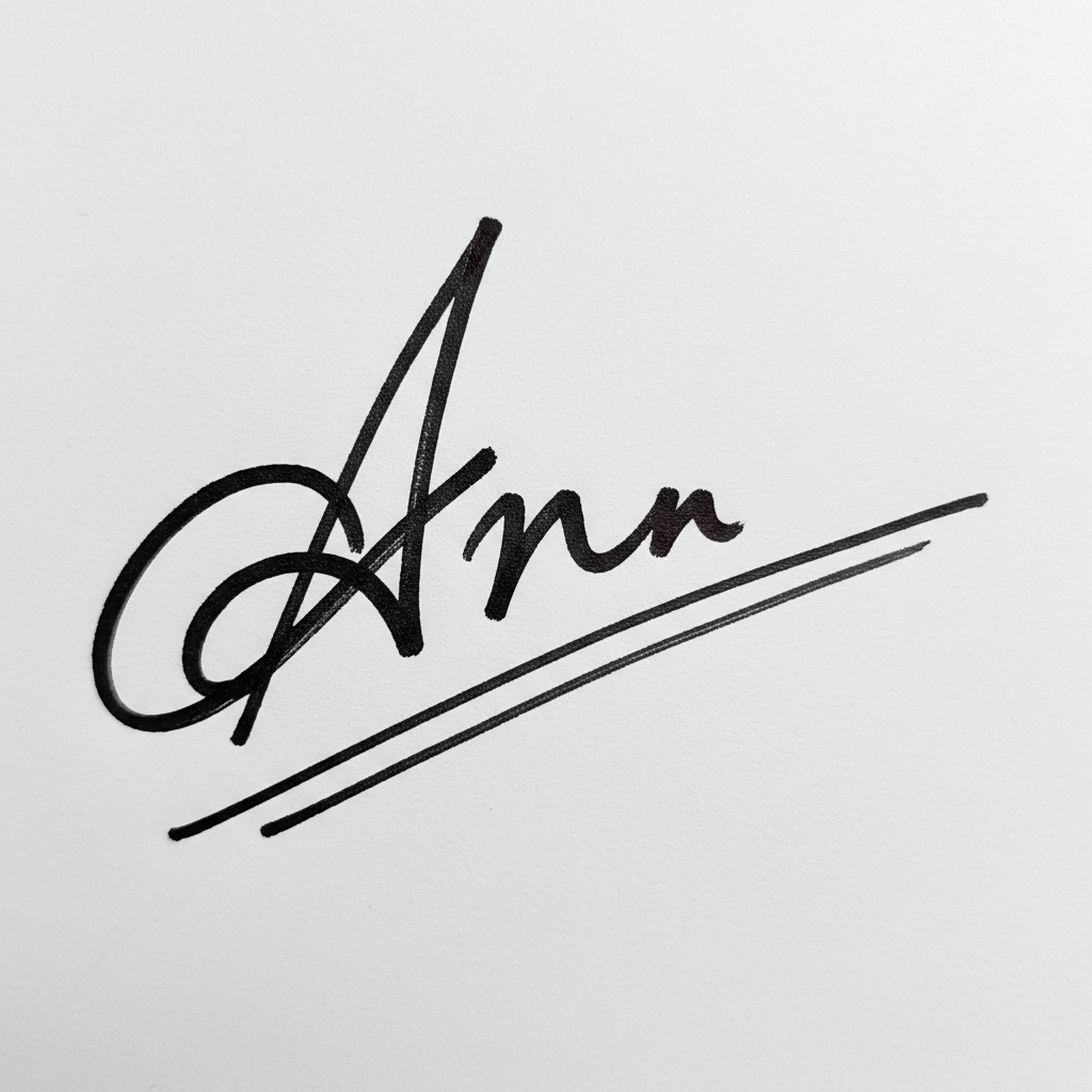 Mẫu chữ ký tên An số 7