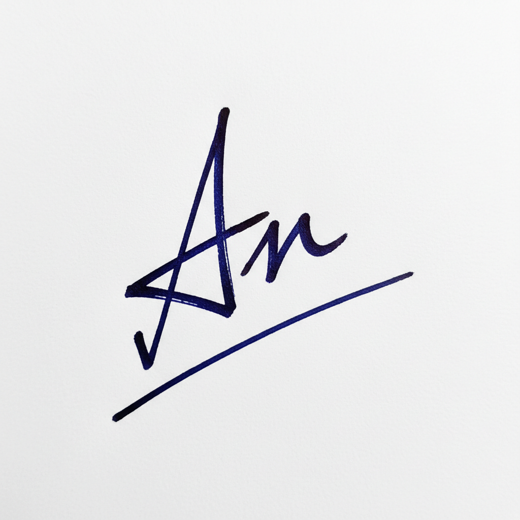 Mẫu chữ ký tên An số 9