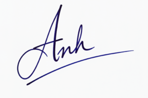 Mẫu chữ ký tên Anh số 1