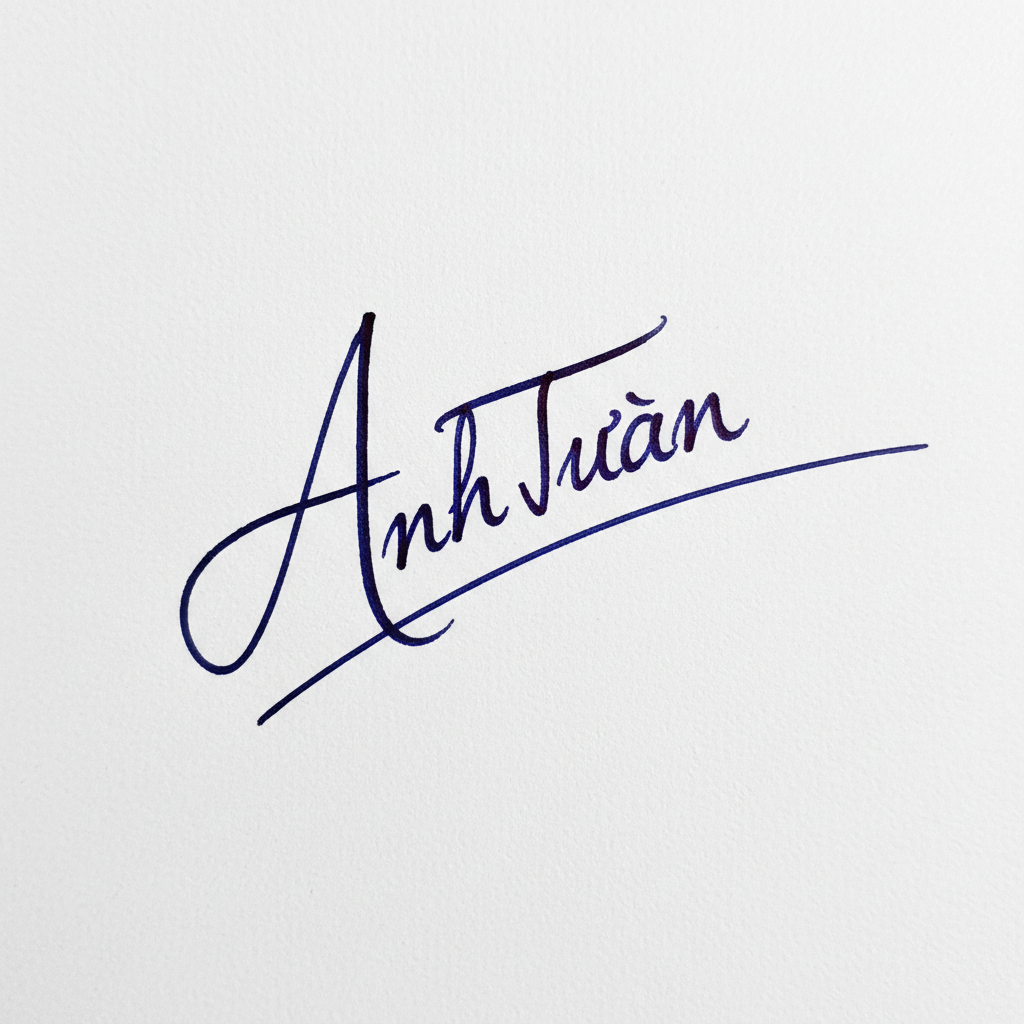 Mẫu chữ ký tên Anh Tuấn số 1