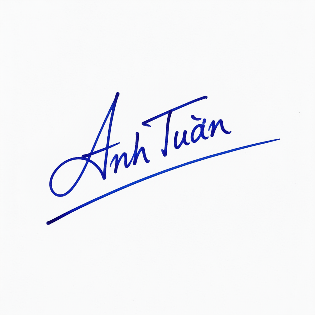 Chữ Ký Tên Anh Tuấn: Bí Quyết Tạo Chữ Ký Đẹp, Đẳng Cấp và Hợp Phong Thủy Mẫu chữ ký tên Anh Tuấn số 3