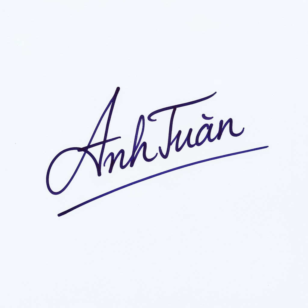 Chữ Ký Tên Anh Tuấn: Bí Quyết Tạo Chữ Ký Đẹp, Đẳng Cấp và Hợp Phong Thủy Mẫu chữ ký tên Anh Tuấn số 4