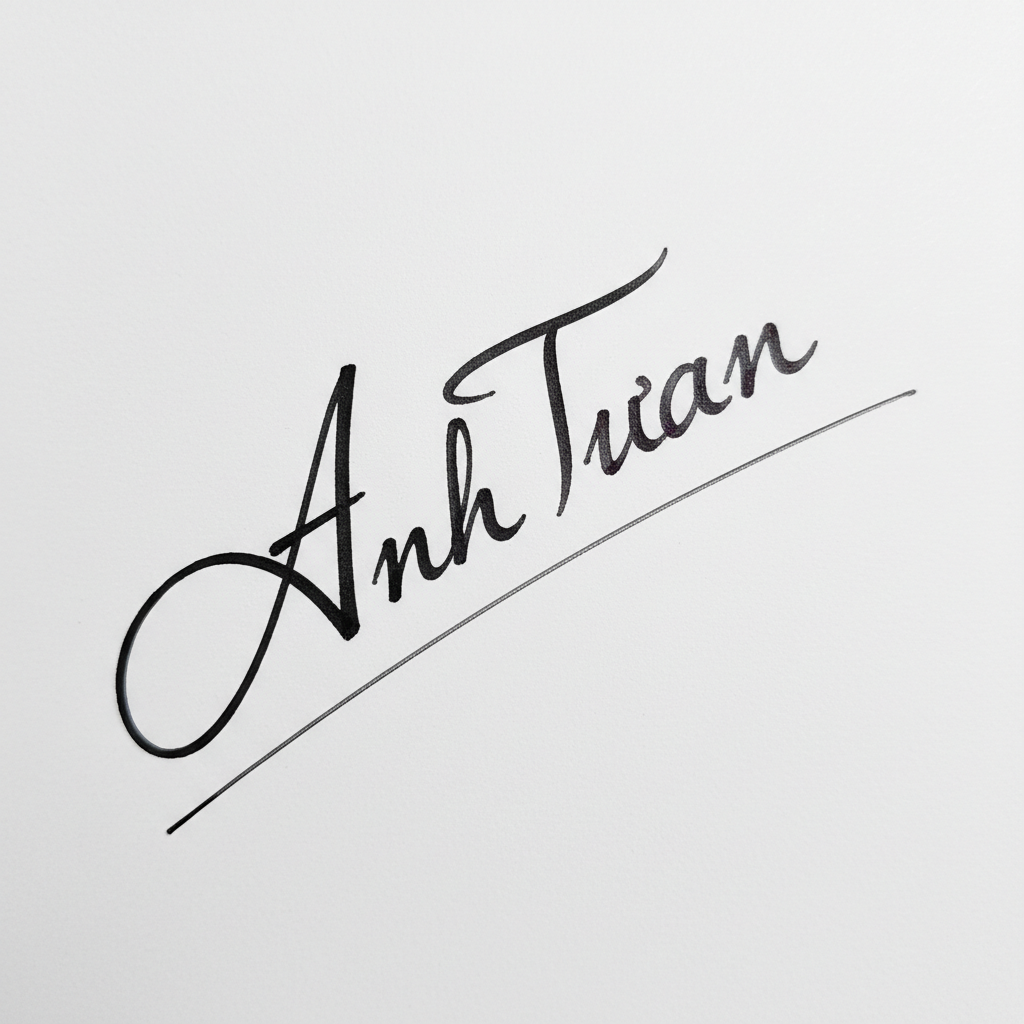 Chữ Ký Tên Anh Tuấn: Bí Quyết Tạo Chữ Ký Đẹp, Đẳng Cấp và Hợp Phong Thủy Mẫu chữ ký tên Anh Tuấn số 5