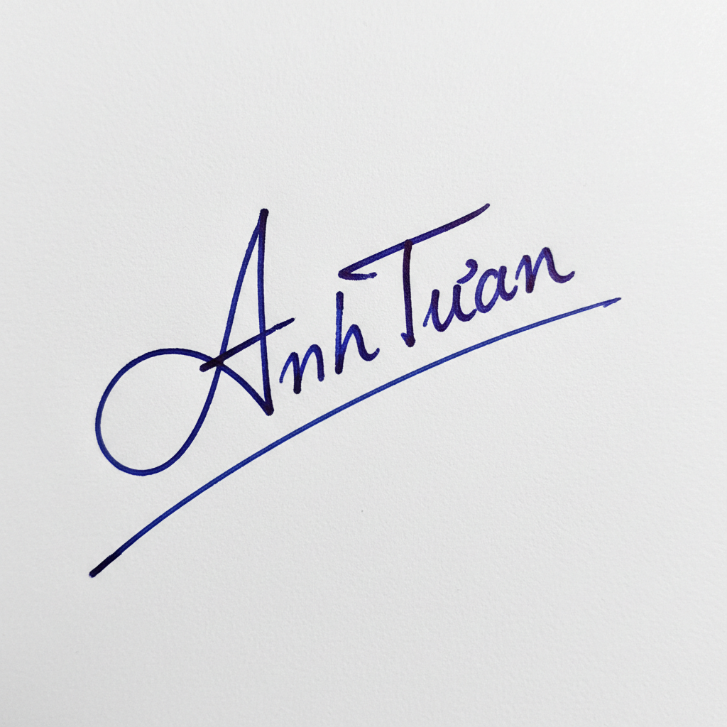 Chữ Ký Tên Anh Tuấn: Bí Quyết Tạo Chữ Ký Đẹp, Đẳng Cấp và Hợp Phong Thủy Mẫu chữ ký tên Anh Tuấn số 6