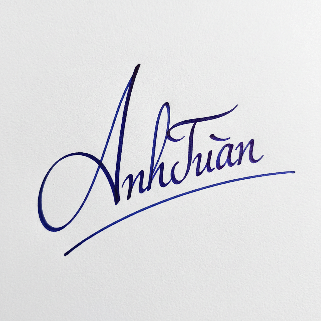 Chữ Ký Tên Anh Tuấn: Bí Quyết Tạo Chữ Ký Đẹp, Đẳng Cấp và Hợp Phong Thủy Mẫu chữ ký tên Anh Tuấn số 8