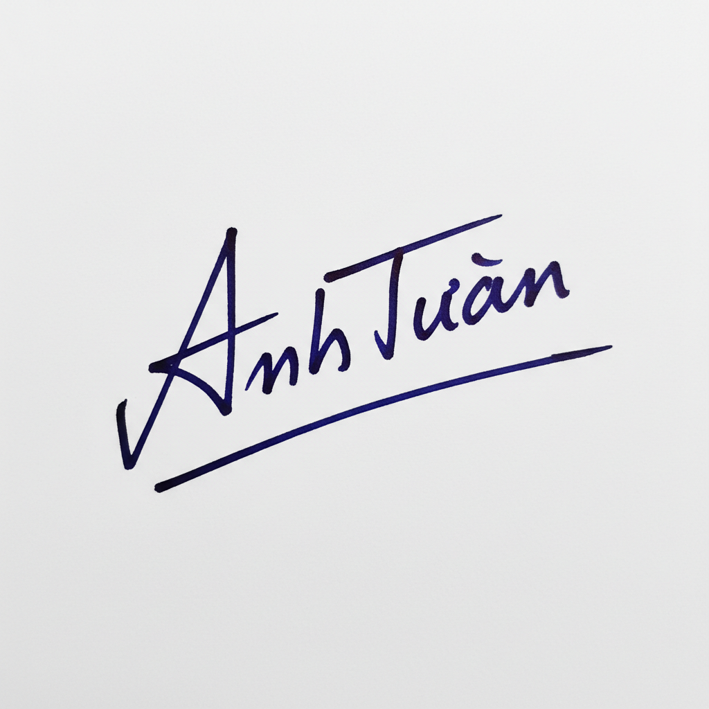 Chữ Ký Tên Anh Tuấn: Bí Quyết Tạo Chữ Ký Đẹp, Đẳng Cấp và Hợp Phong Thủy Mẫu chữ ký tên Anh Tuấn số 9
