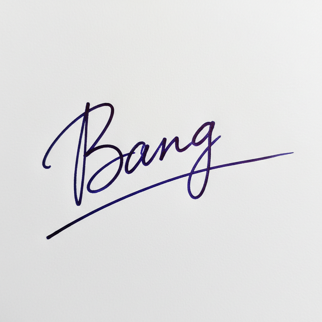 Mẫu chữ ký tên Bằng số 1