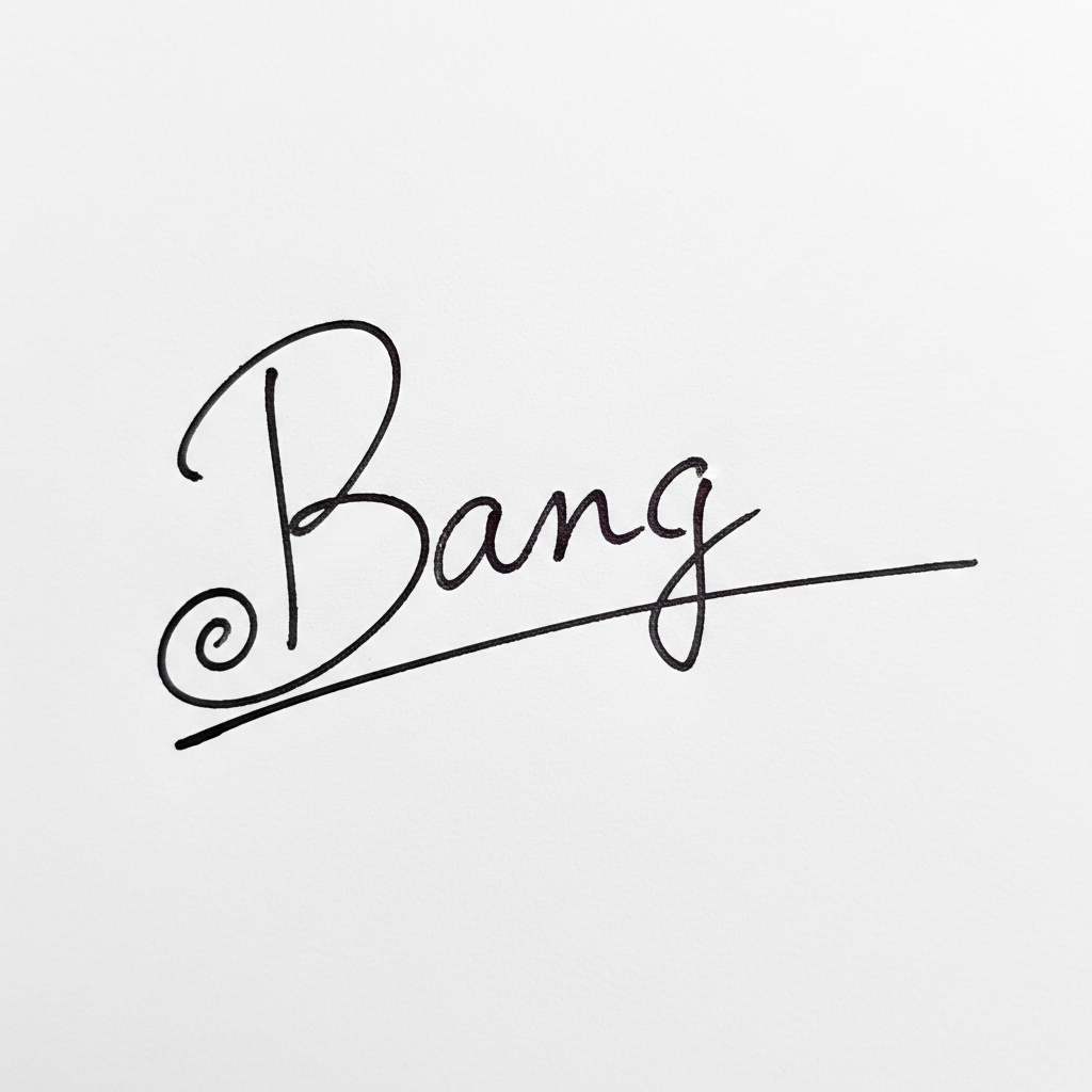 Mẫu chữ ký tên Bằng số 2