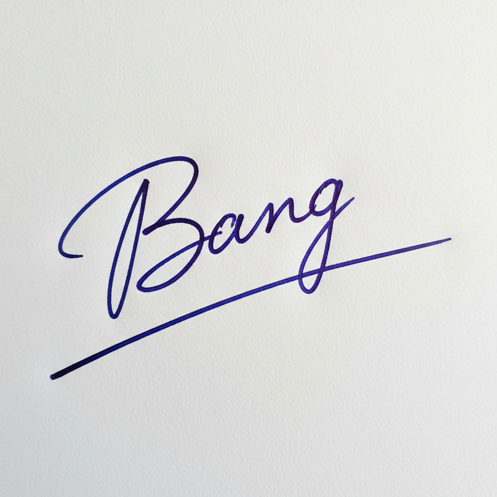 Mẫu chữ ký tên Bằng số 3