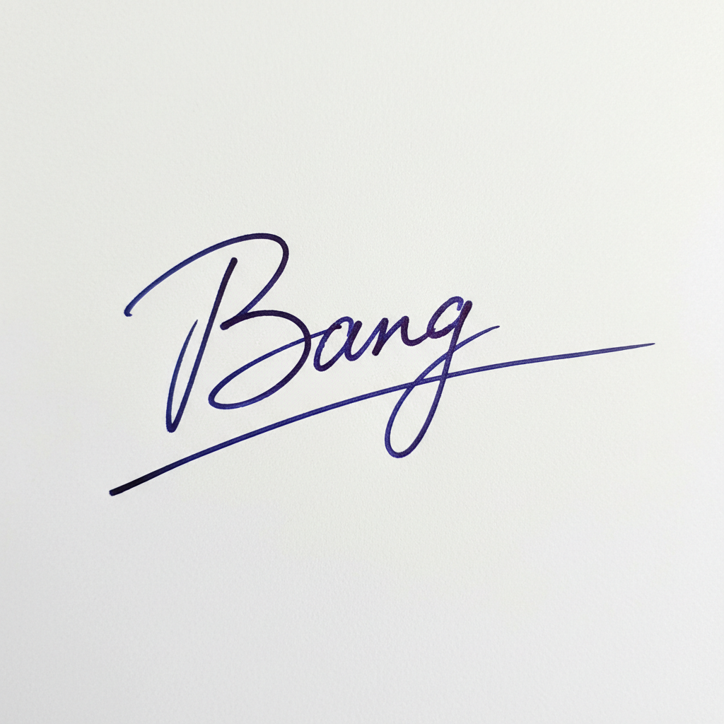 Mẫu chữ ký tên Bằng số 4