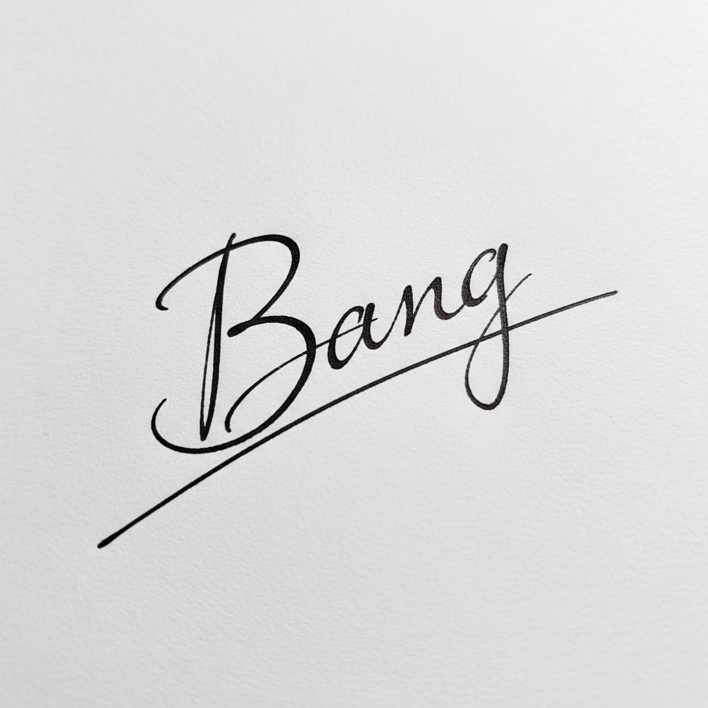 Mẫu chữ ký tên Bằng số 5