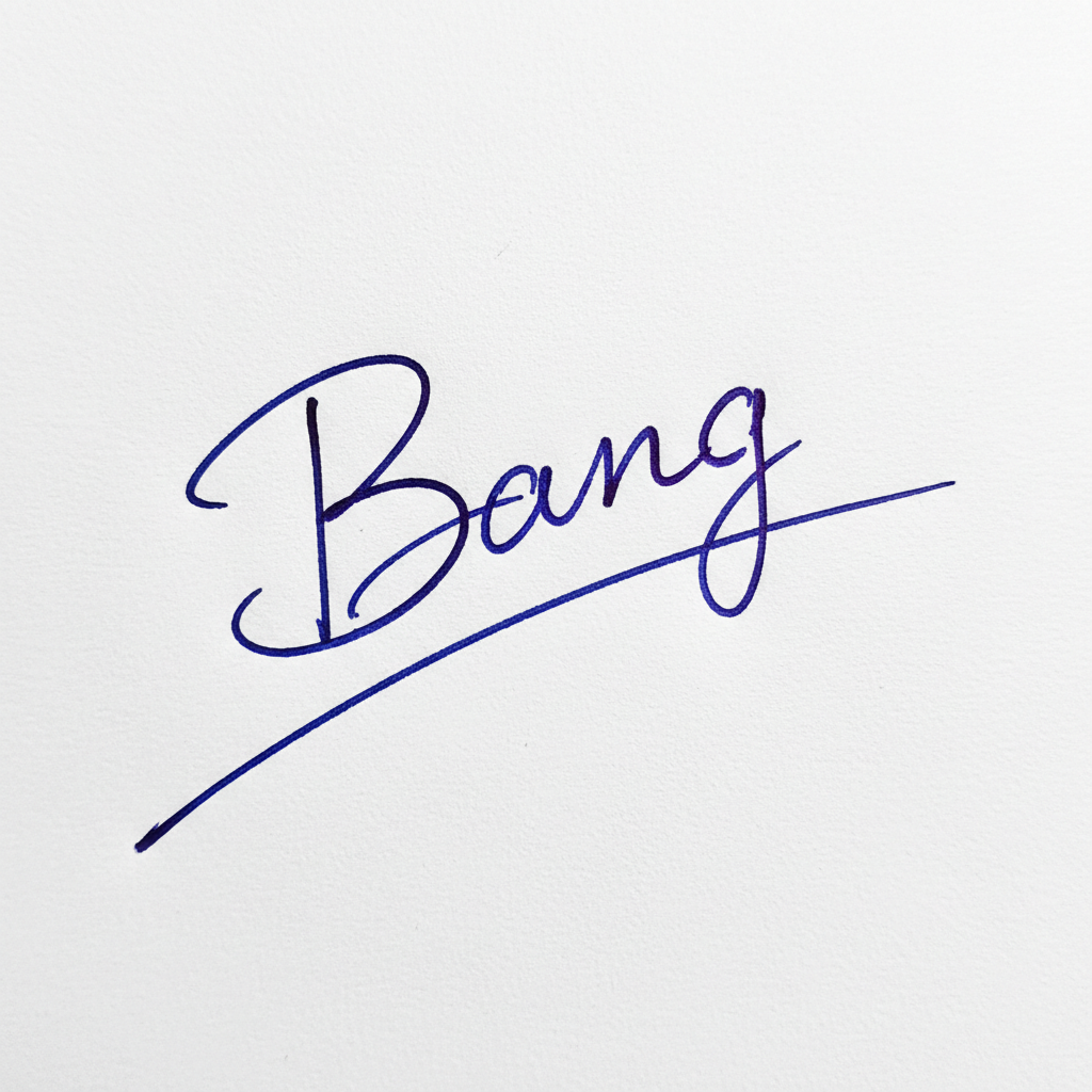 Mẫu chữ ký tên Bằng số 6