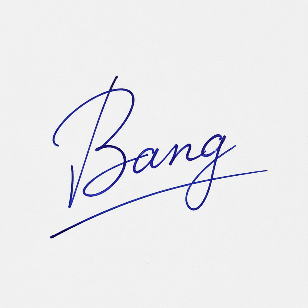 Mẫu chữ ký tên Bằng số 8