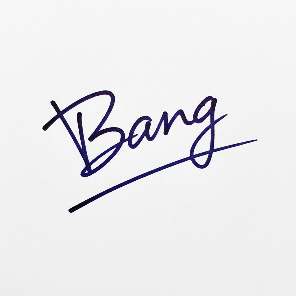 Mẫu chữ ký tên Bằng số 9