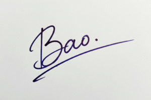 Mẫu chữ ký tên Bảo số 1