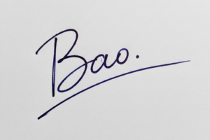 Mẫu chữ ký tên Bảo số 1