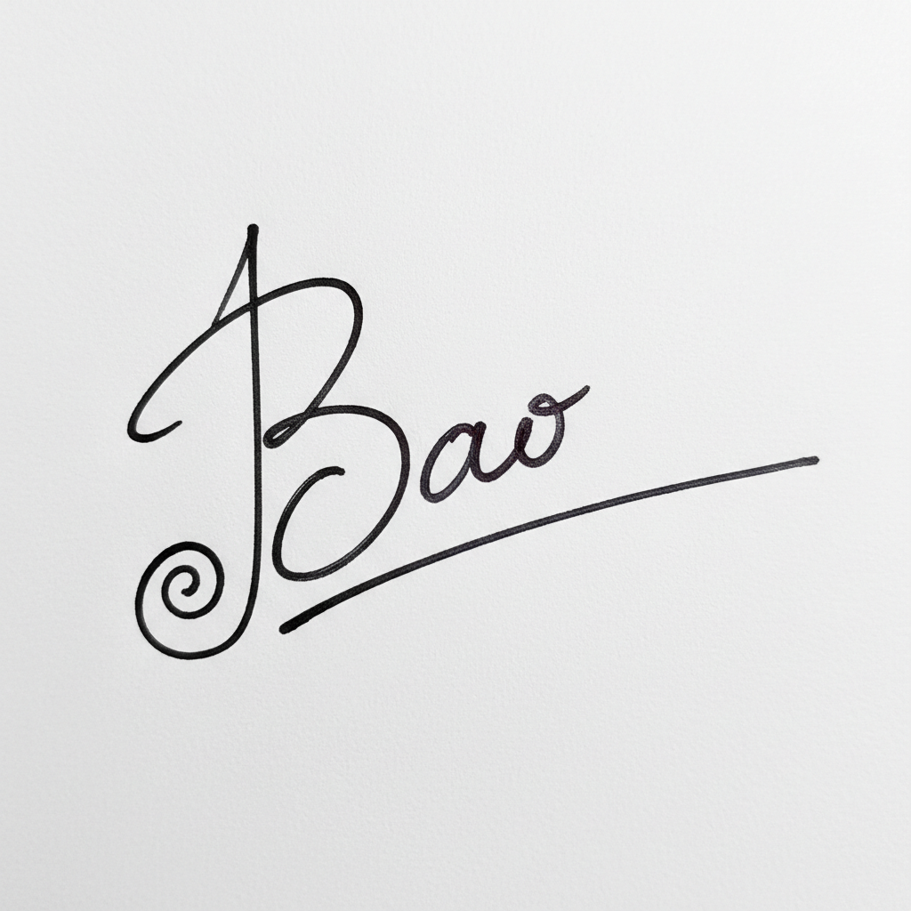 Chữ Ký Mẫu Tên Bảo: Bí Quyết Kiến Tạo Nét Riêng Khẳng Định Đẳng Cấp Mẫu chữ ký tên Bảo số 2