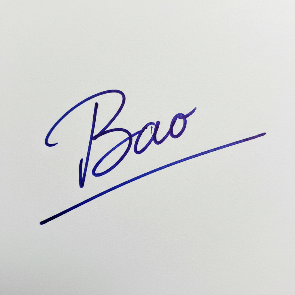 Chữ Ký Mẫu Tên Bảo: Bí Quyết Kiến Tạo Nét Riêng Khẳng Định Đẳng Cấp Mẫu chữ ký tên Bảo số 3