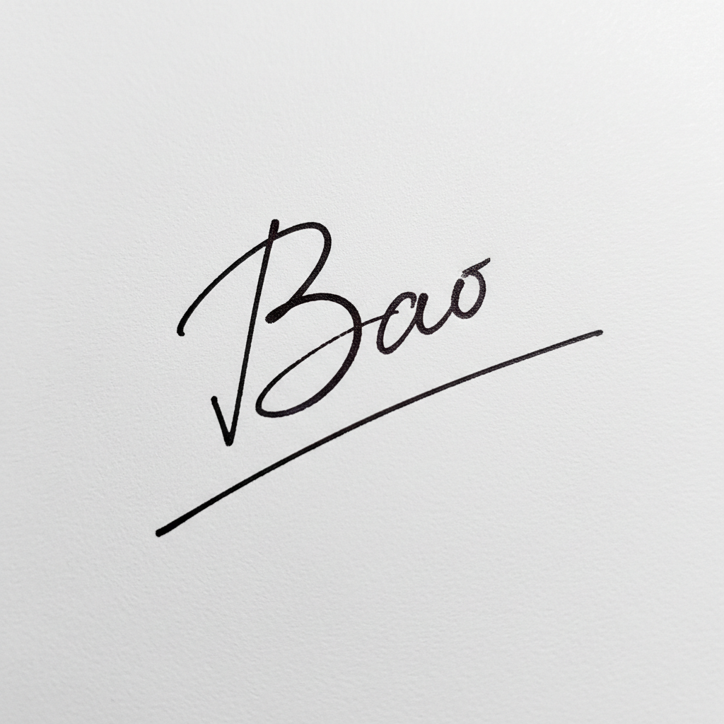 Mẫu chữ ký tên Bảo số 5