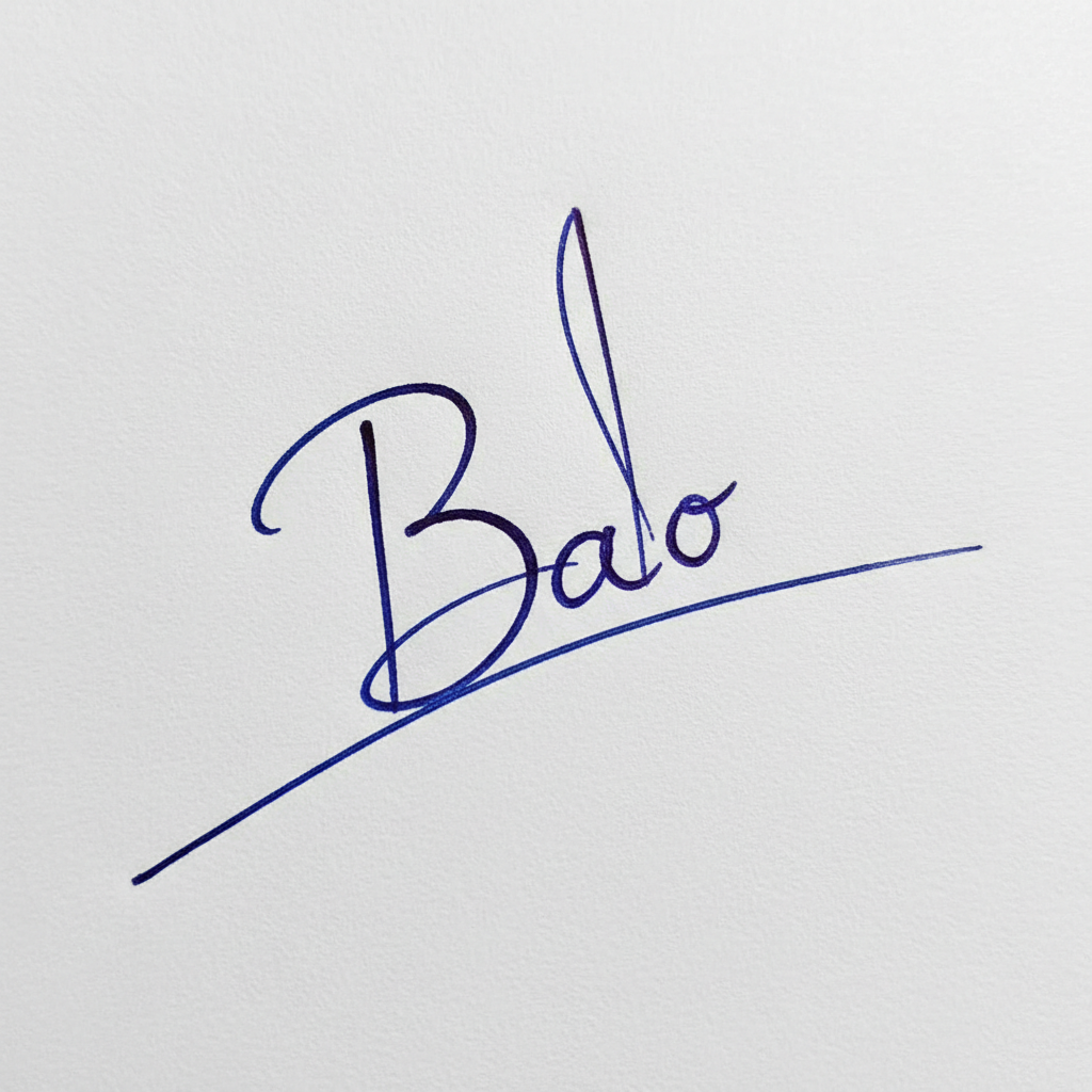 Chữ Ký Mẫu Tên Bảo: Bí Quyết Kiến Tạo Nét Riêng Khẳng Định Đẳng Cấp Mẫu chữ ký tên Bảo số 8