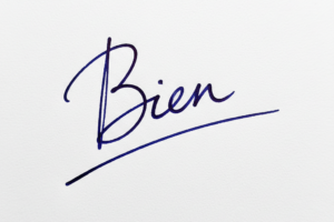 Mẫu chữ ký tên Biển số 1