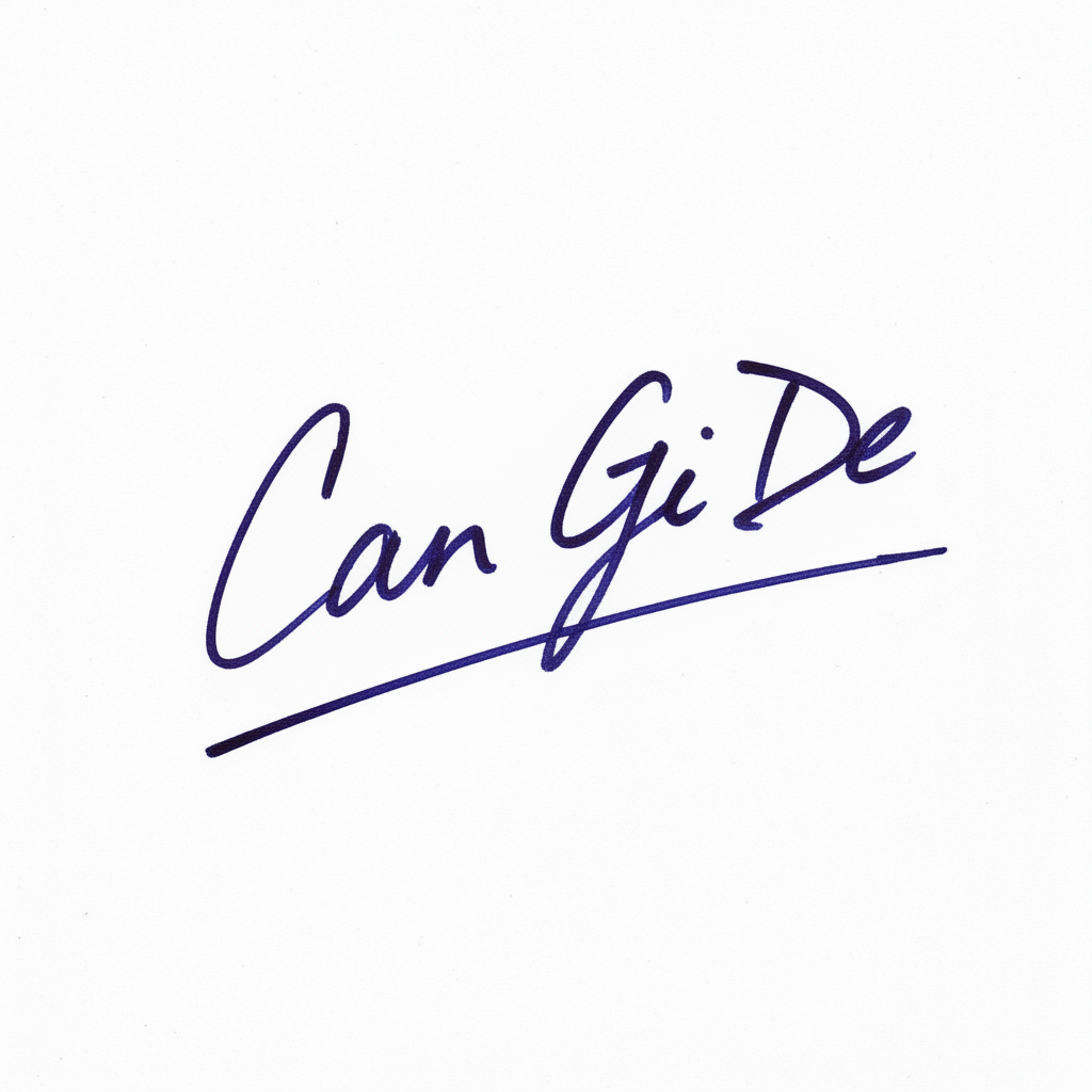 Mẫu chữ ký tên Cần Gì Để số 9