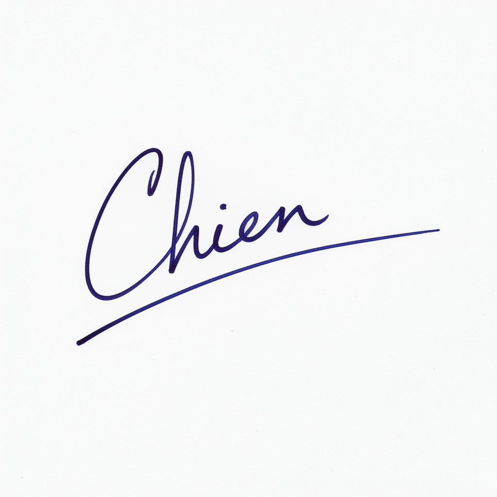 Mẫu chữ ký tên Chiến số 1