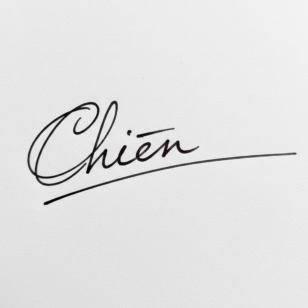 Chữ Ký Người Tên Chiến: Bí Quyết Kiến Tạo Dấu Ấn Cá Nhân Độc Đáo Mẫu chữ ký tên Chiến số 10