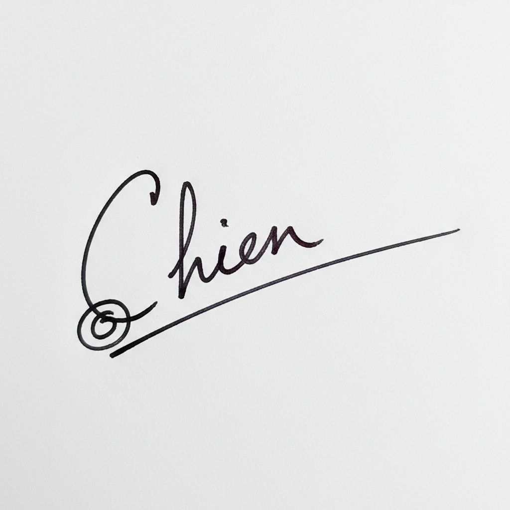 Chữ Ký Người Tên Chiến: Bí Quyết Kiến Tạo Dấu Ấn Cá Nhân Độc Đáo Mẫu chữ ký tên Chiến số 2