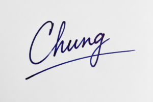 Mẫu chữ ký tên Chung số 1