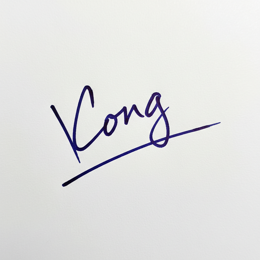 Mẫu chữ ký tên Công số 9