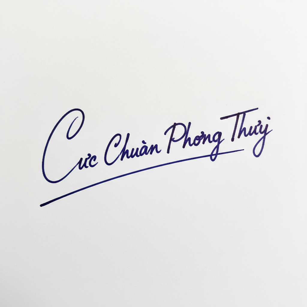 Mẫu chữ ký tên Cực Chuẩn Phong Thủy số 1