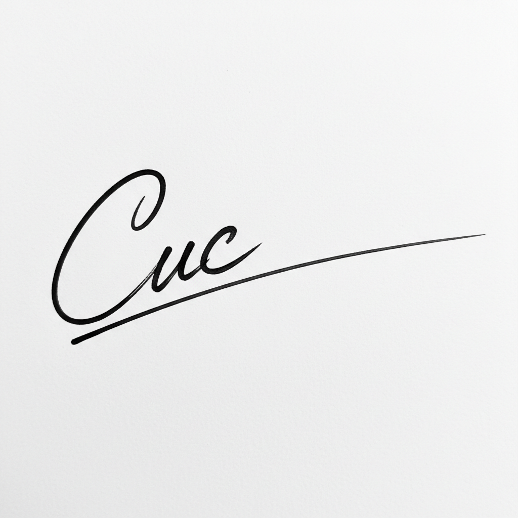 Mẫu chữ ký tên Cúc số 10