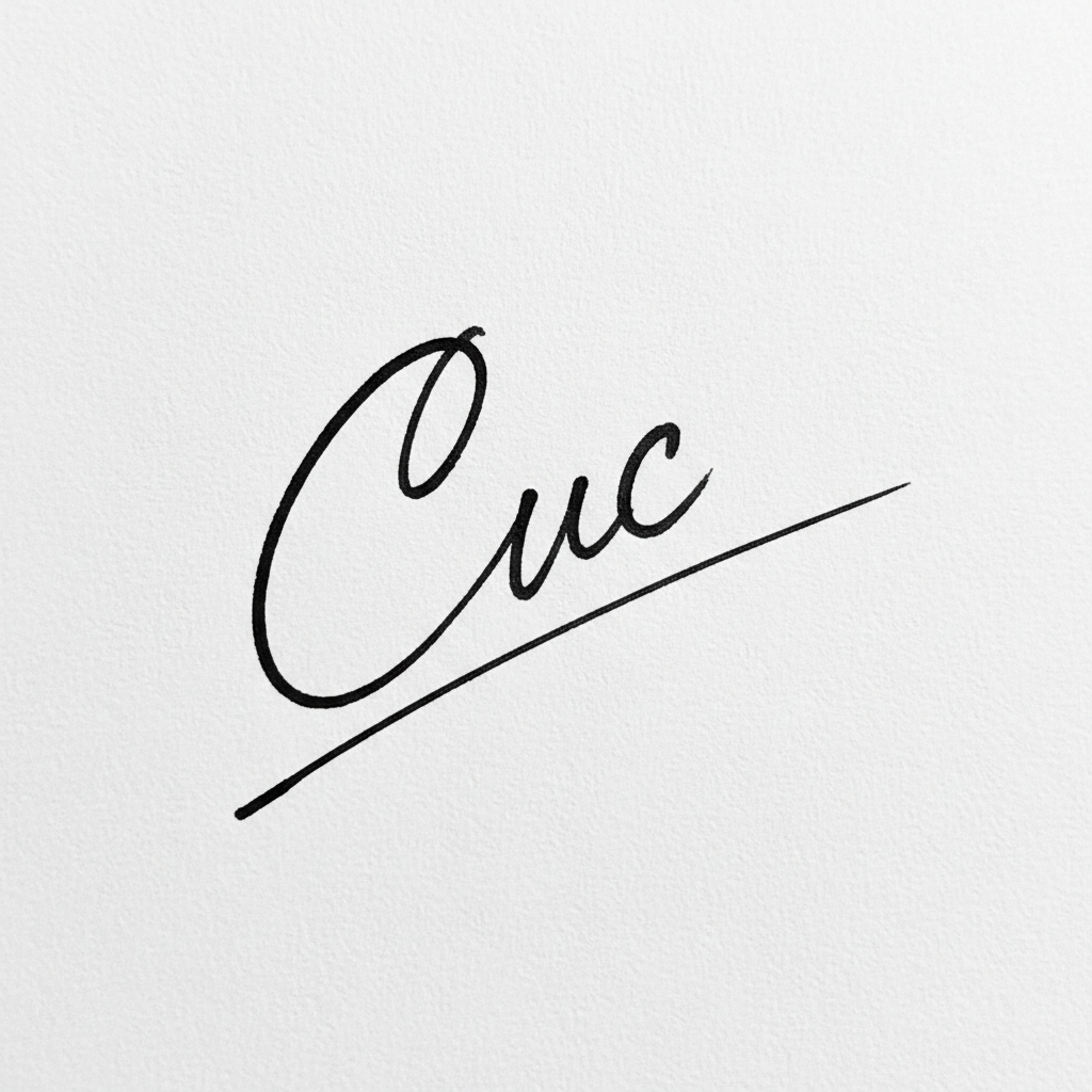 Mẫu chữ ký tên Cúc số 5