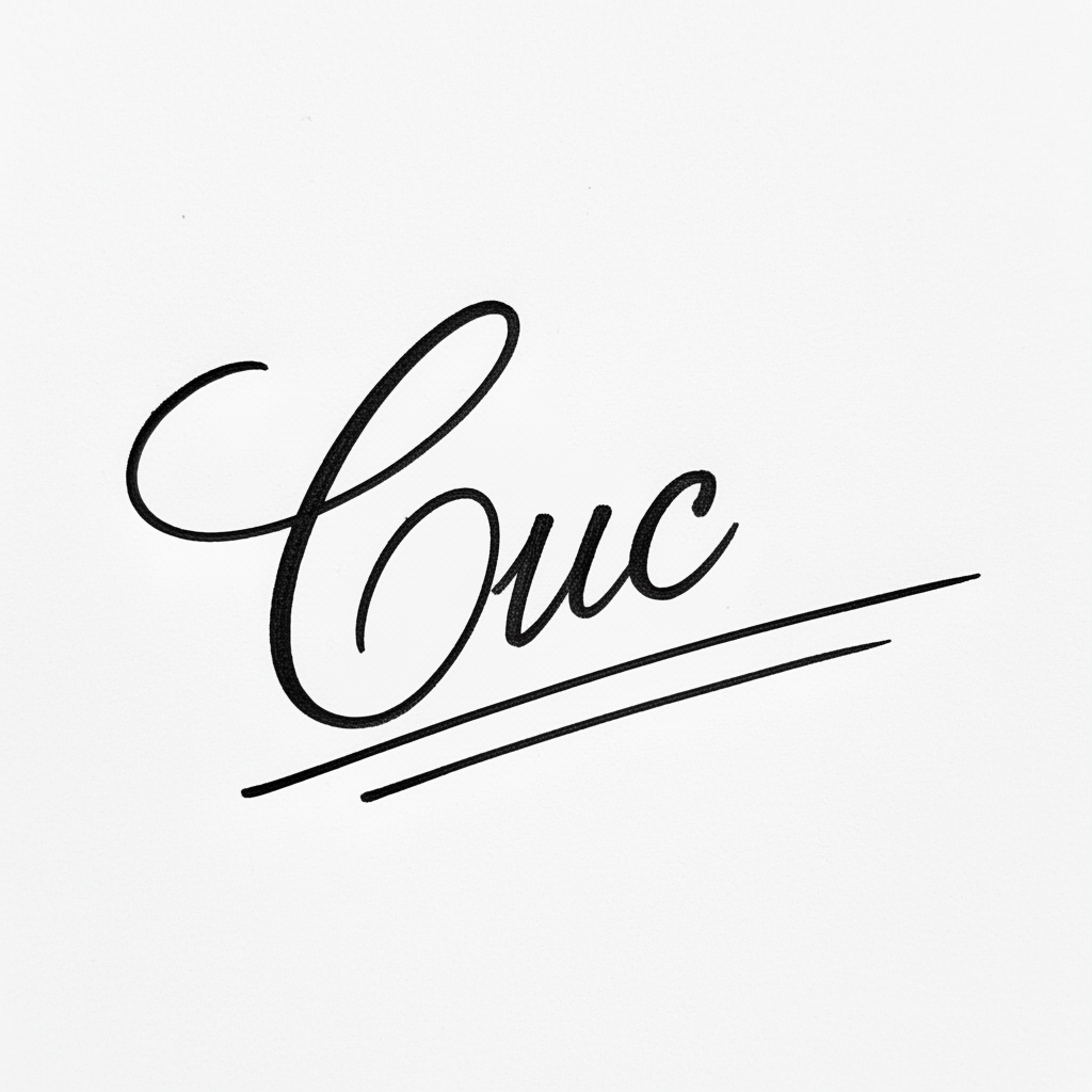 Mẫu chữ ký tên Cúc số 7