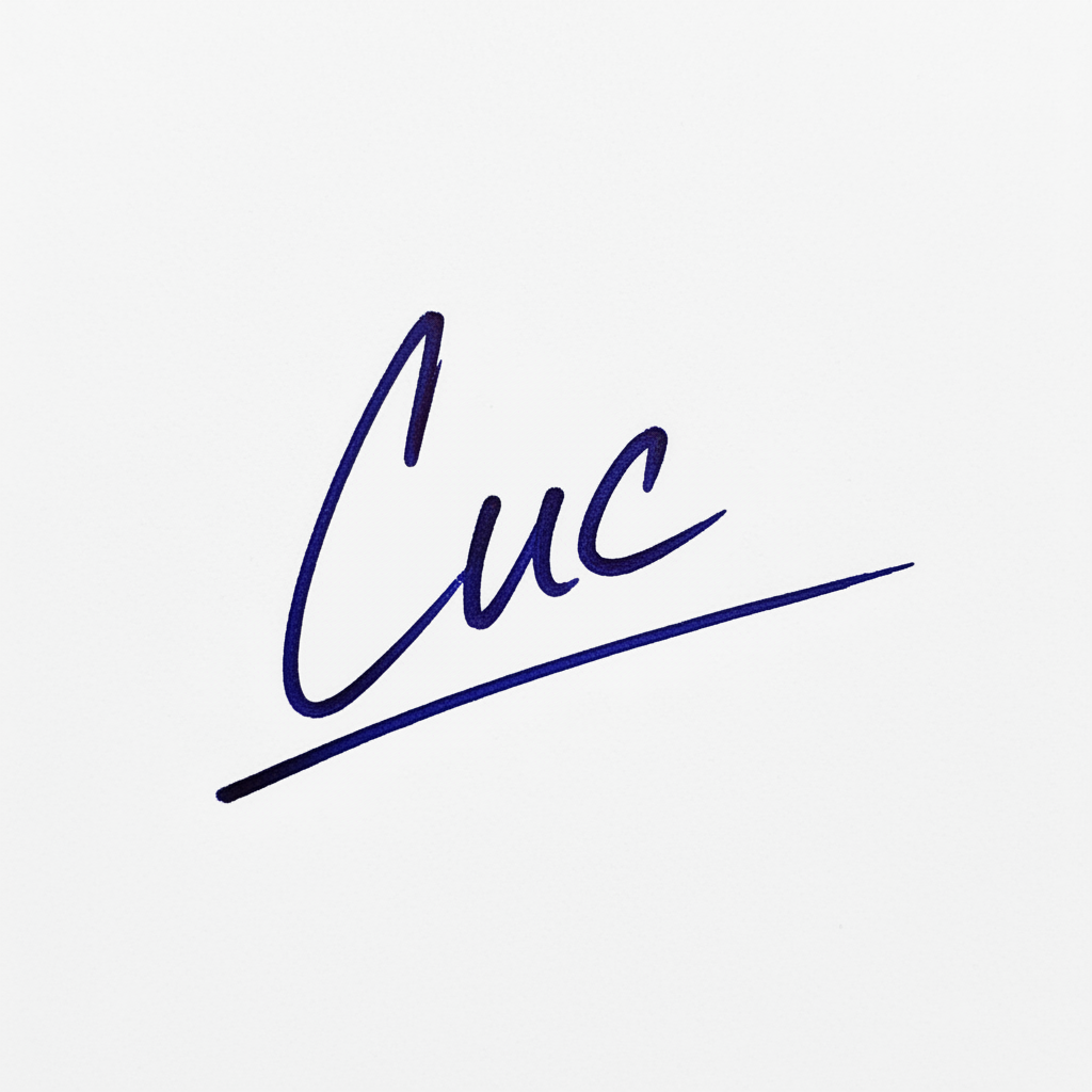 Mẫu chữ ký tên Cúc số 9