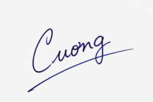 Mẫu chữ ký tên Cương số 1